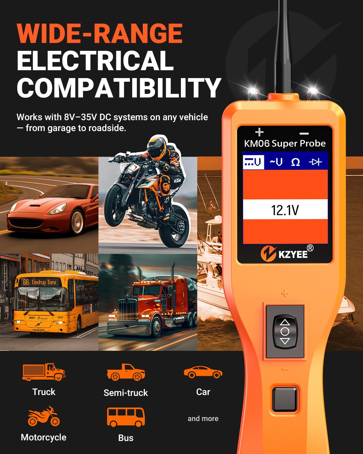 KZYEE KM06 Automotive Circuit Tester, Power Circuit Probe — Amazon image 7