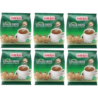 Pack of 6 Gold Kili [6 x 20 x 18 g] Instant Ginger Drink Bulk Pack