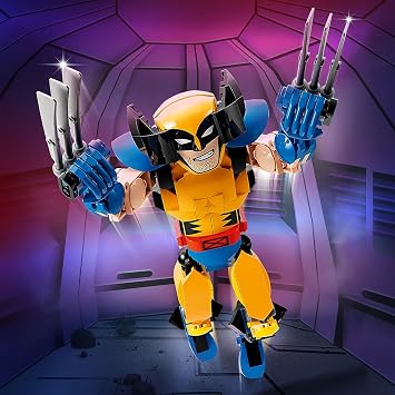 LEGO Marvel Wolverine Production Figure 76257 – Superhero Gift Idea for Girls and Boys 8 Years Old and Over, Creative Toy Making Set with Original Details Like 3 Extending Claws (327 Pieces)