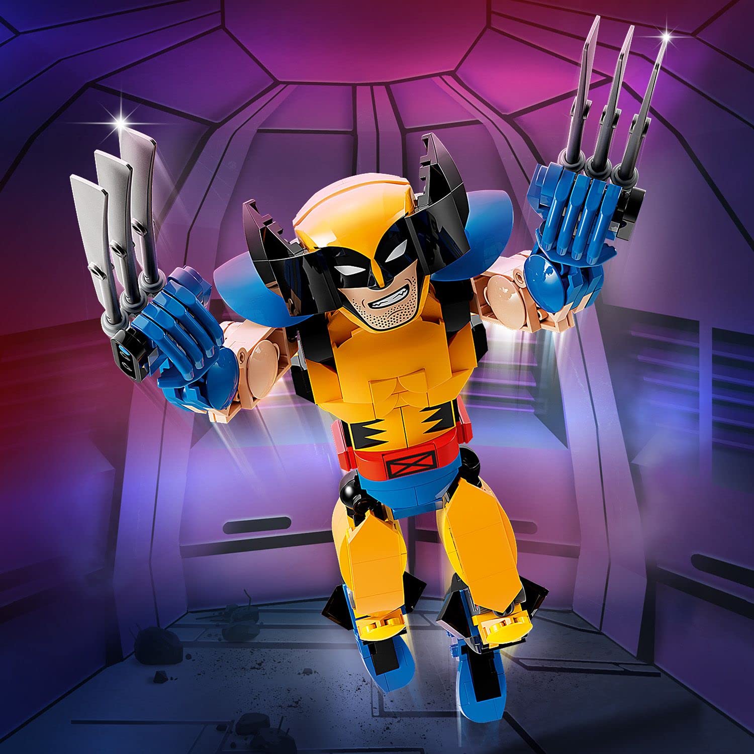 LEGO Marvel Wolverine Yapım Figürü 76257 – 8 Yaş ve Üzeri Kız ve Erkek Çocuklar için Süper Kahraman Hediyesi Fikri, 3 Uzayan Pençe Gibi Orijinal Detaylar İçeren Yaratıcı Oyuncak Yapım Seti (327 Parça)