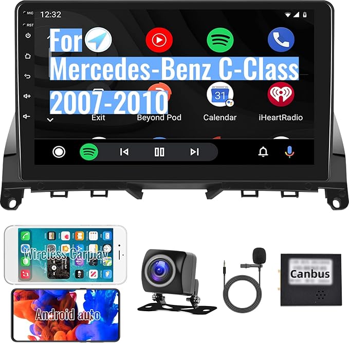 Autoradio GPS Mercedes Classe C W203 Phase 2, G, CLC | Écran Tactile
