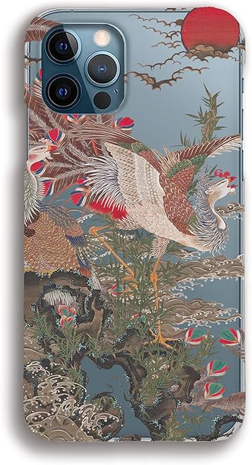Amazon Co Jp クリアケース Iphone12 Pro Max スマホケース 伊藤若冲 世界の名画 紫陽花双鶏図 鳥獣花木図屏風 旭日鳳凰図 虎図 図 日本画 名画 アート 芸術 Iphone 旭日鳳凰図 家電 カメラ