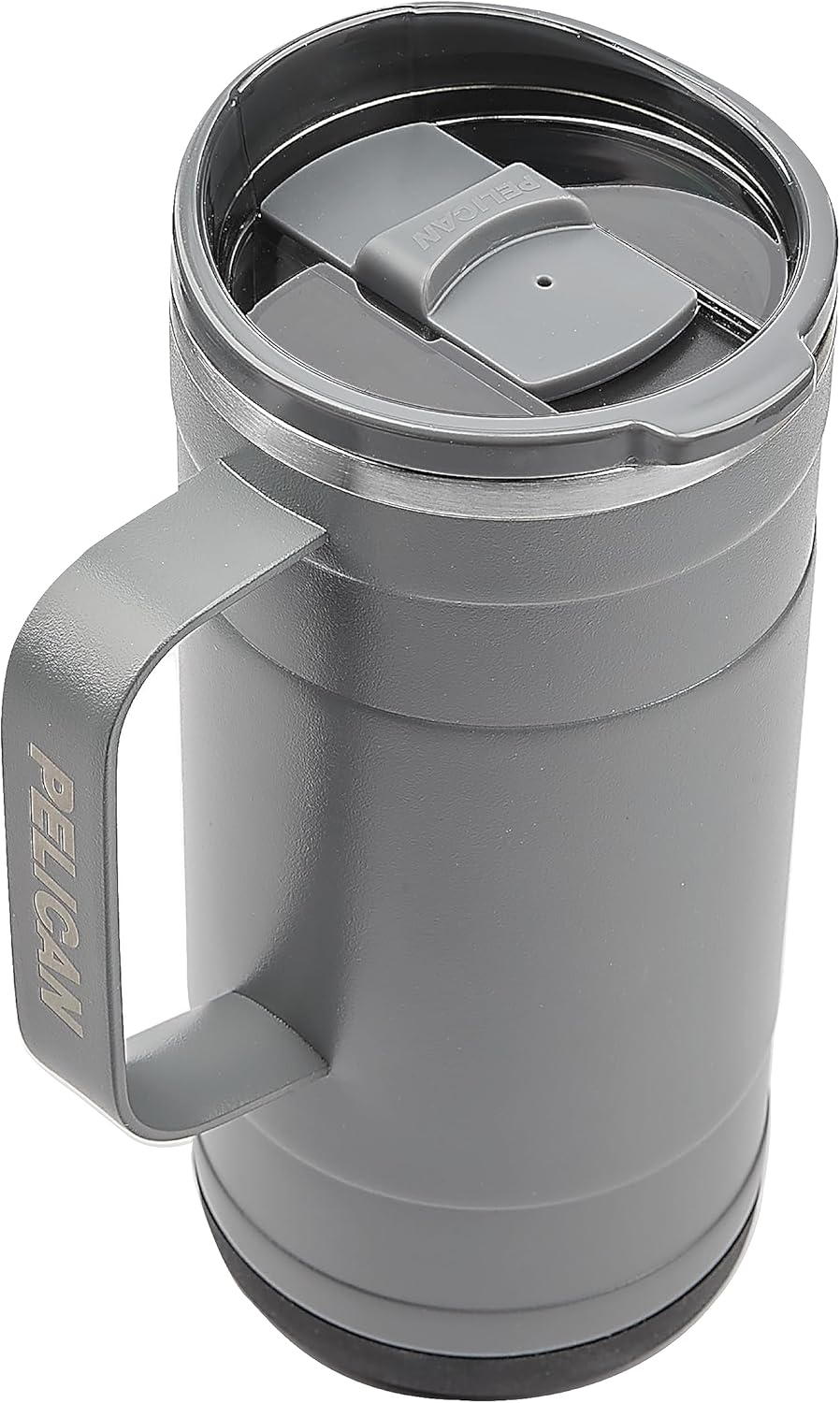 Pelican Hydration Pelican Ridge™ 18 oz Vacuum Insulated Tumbler - Recycled Stainless Steel Double Wall Travel with Dual Lid, Powder Coated Insulated Coffee Mug For Hot Cold Drinks, Graphite - Image 8