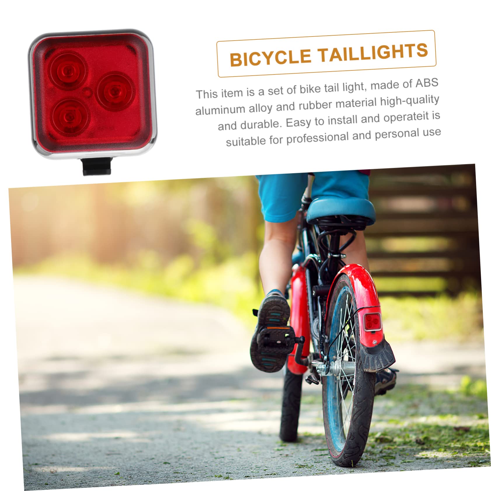 Mipcase 1Set USB Rechargeable Bike Tail Light Cycling Taillight with Easy Install Design for Safety Bike Accessories for Night Riding and Outdoor Use