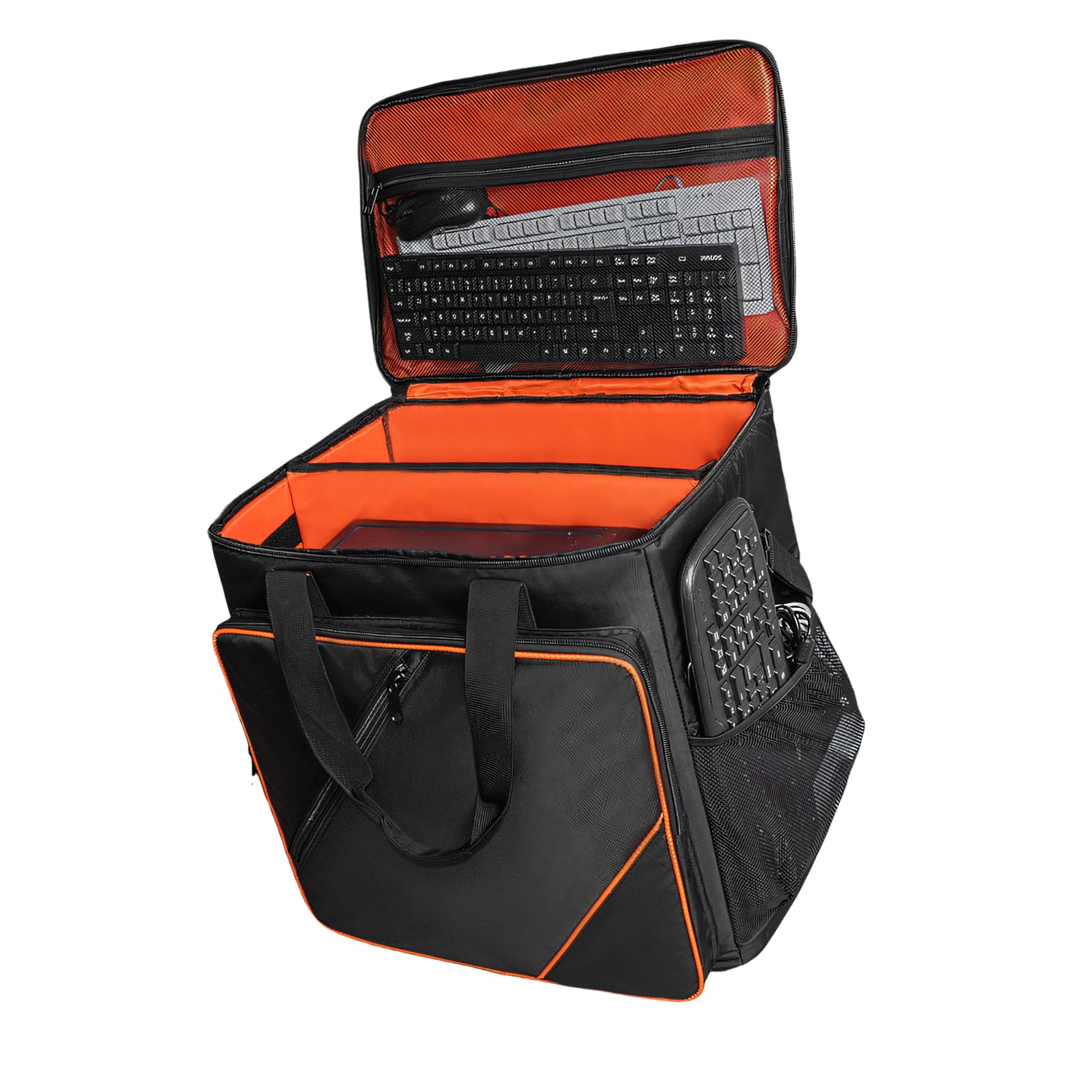 Bolsa de transporte para computadora resistente al agua con asa cómoda, fácil de transportar para torre de 24 a 27 pulgadas y componentes de escritorio