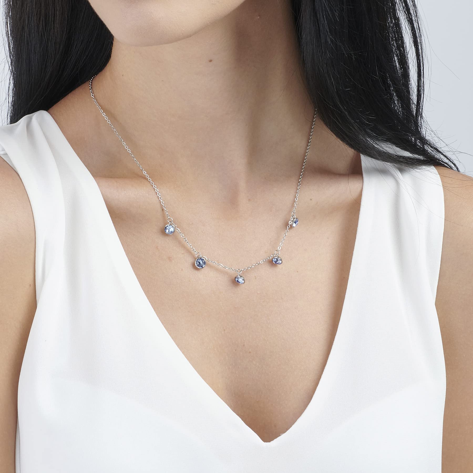 Brosway Collana Donna, Collana in Acciaio e Cristalli | Collezione Symphonia - BYM08