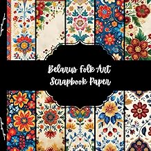 Belarus Folk Art Scrapbook Paper, Slavic Junk Journal Paper, Europe Travel Decorative Paper, DIY Projects, Origami, Collage Sheets, Decoupage Paper, 10 Designs, Double Sided