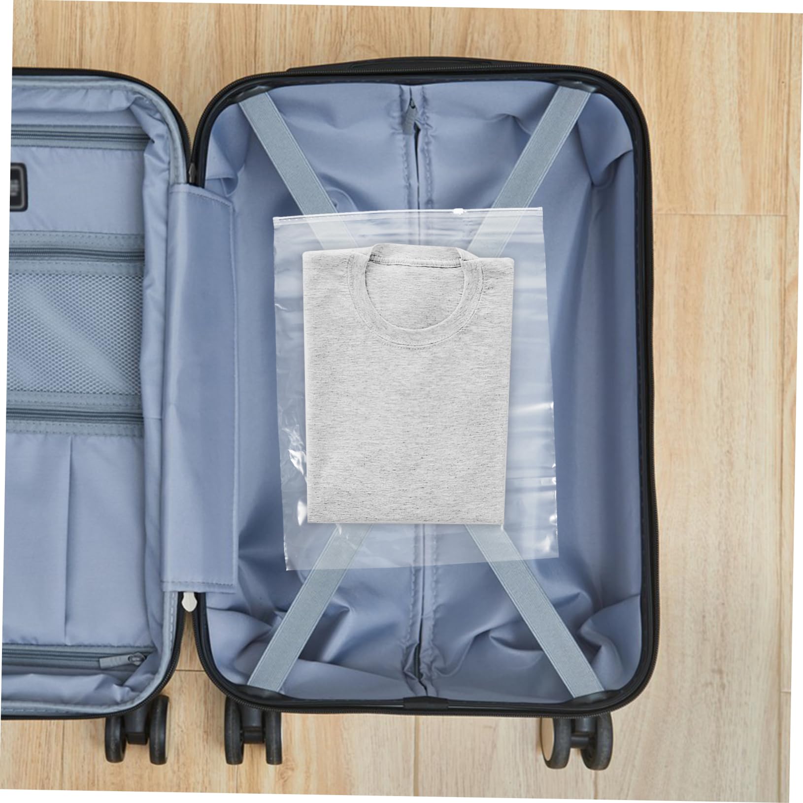 50 Pezzi Sacchetti Antipolvere Richiudibili Sacchetti Trasparenti Cerniera Impermeabili Per Riporre Vestiti E Scarpe Da Viaggio