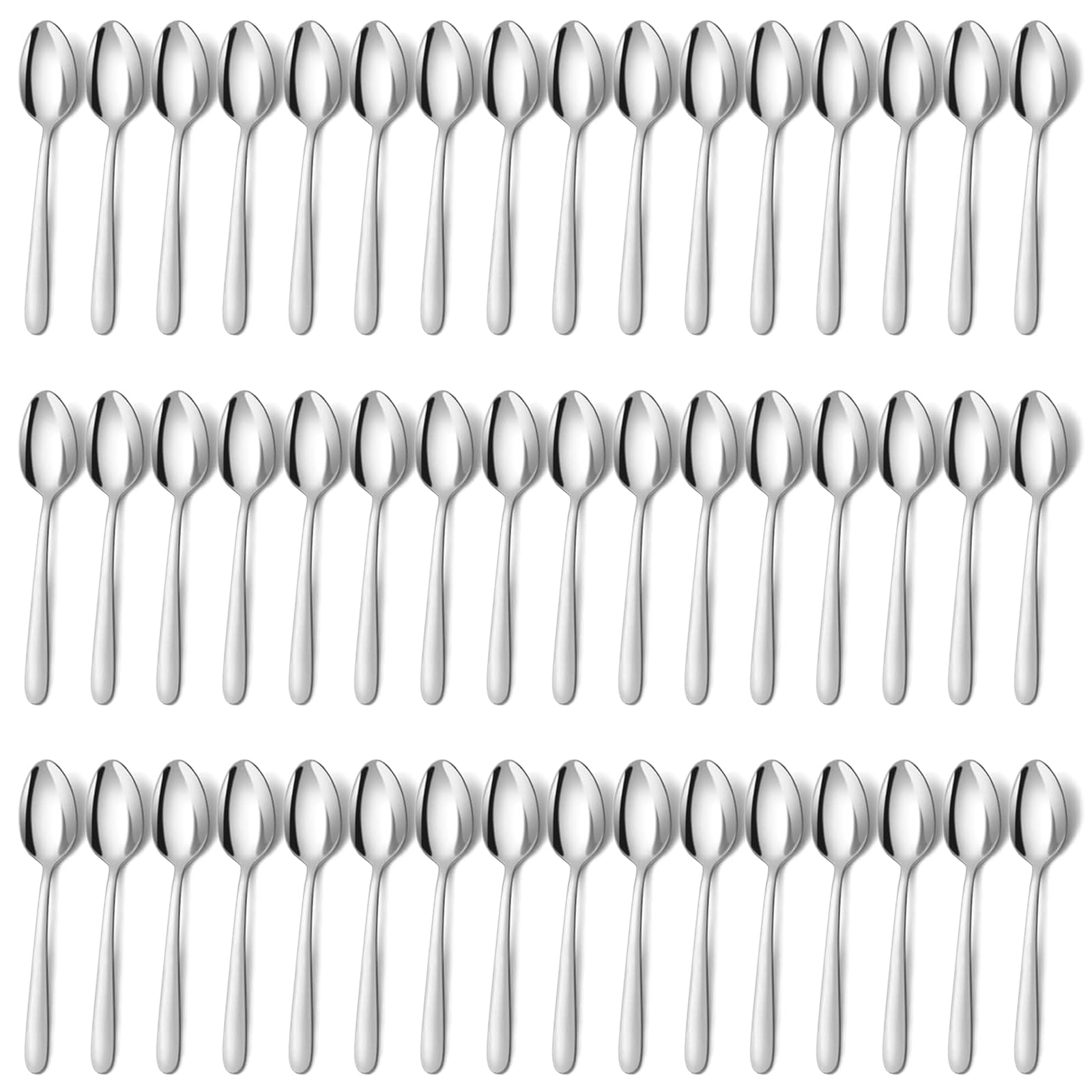 Lot de 24 cuillères à soupe en acier inoxydable pour table