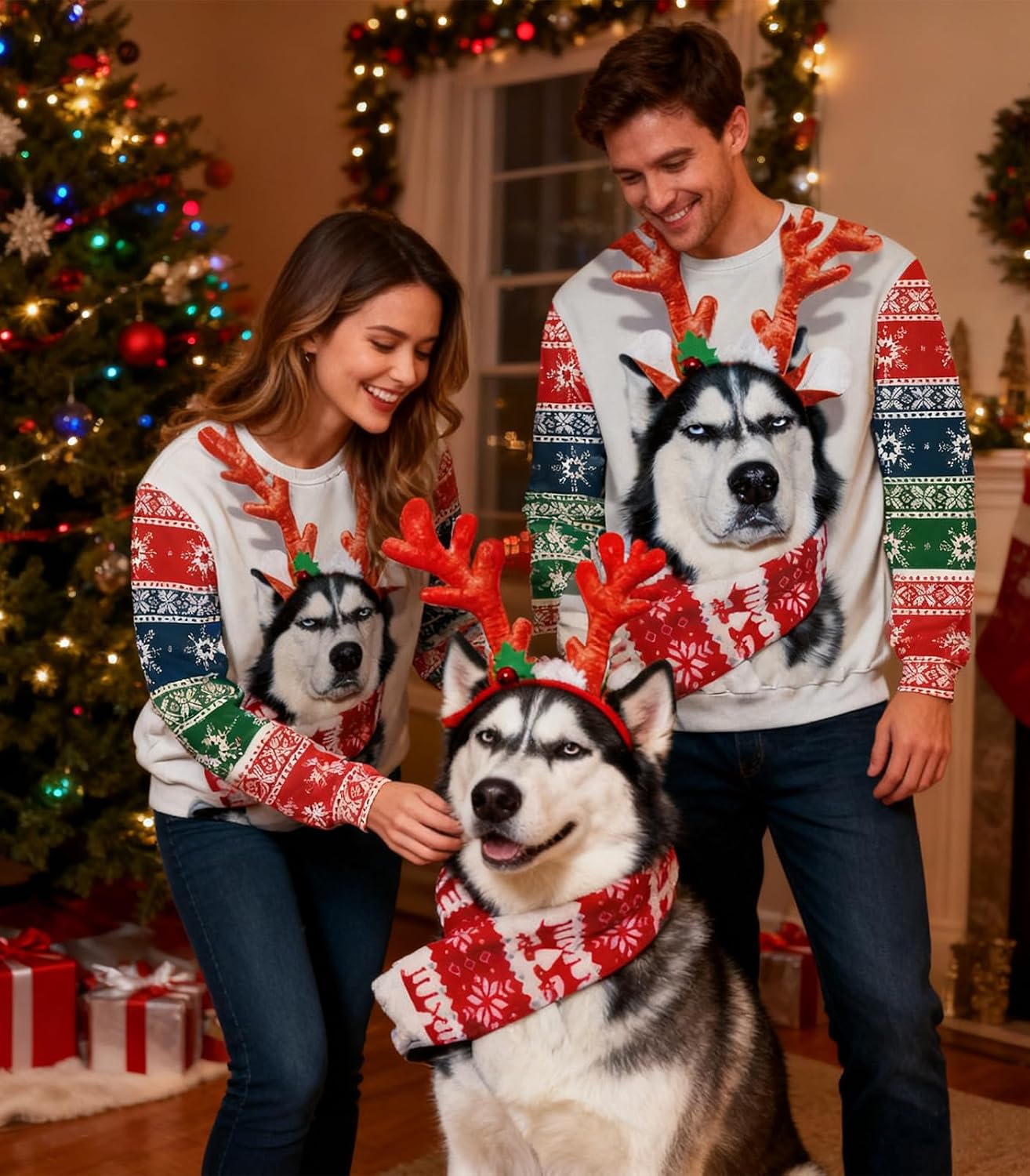 Goodstoworld Mens/Womens Ugliest Christmas Sweatshirt 3D Unique Hilarious Graphic Pullover Shirt S-4XL