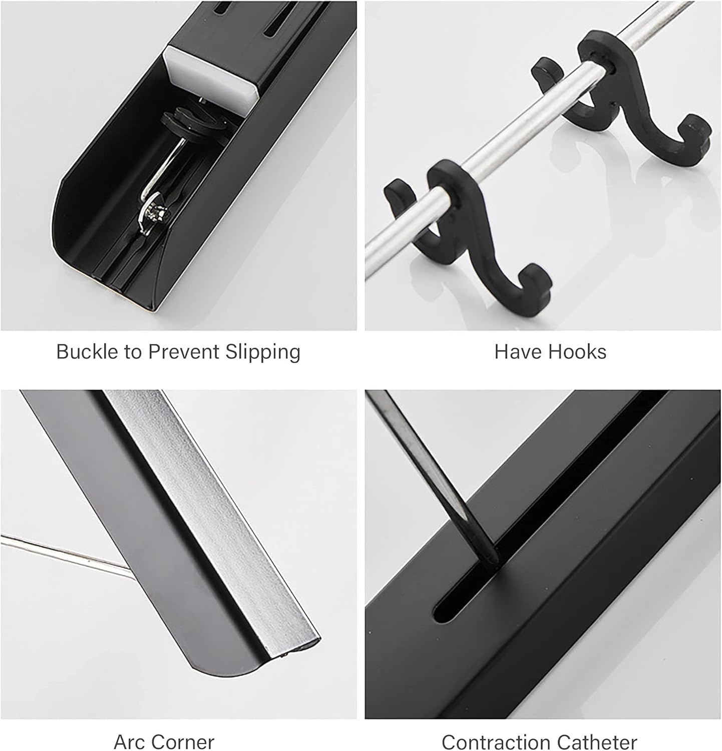 Retractable Clothes Rack Wall Mount, Folding Clothes Hanger Drying Rack, for Laundry Room Closet Storage Bathroom Bedroom Organization (Silver)