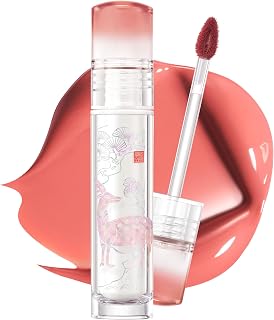 CLIO Crystal Glam Tint Korean Royal Heritage Edition, Glossy Lip Tint with Glass-Like Shine, Lightweight Buildable Lip Stain, Long-Lasting Color, Non-Sticky, Korean Lip Tint (030 SUNNY FAWN CORAL)