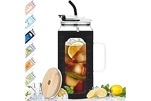 64oz Glass Cup: Stay Hydrated with Our Massive Glass Water Bottle!