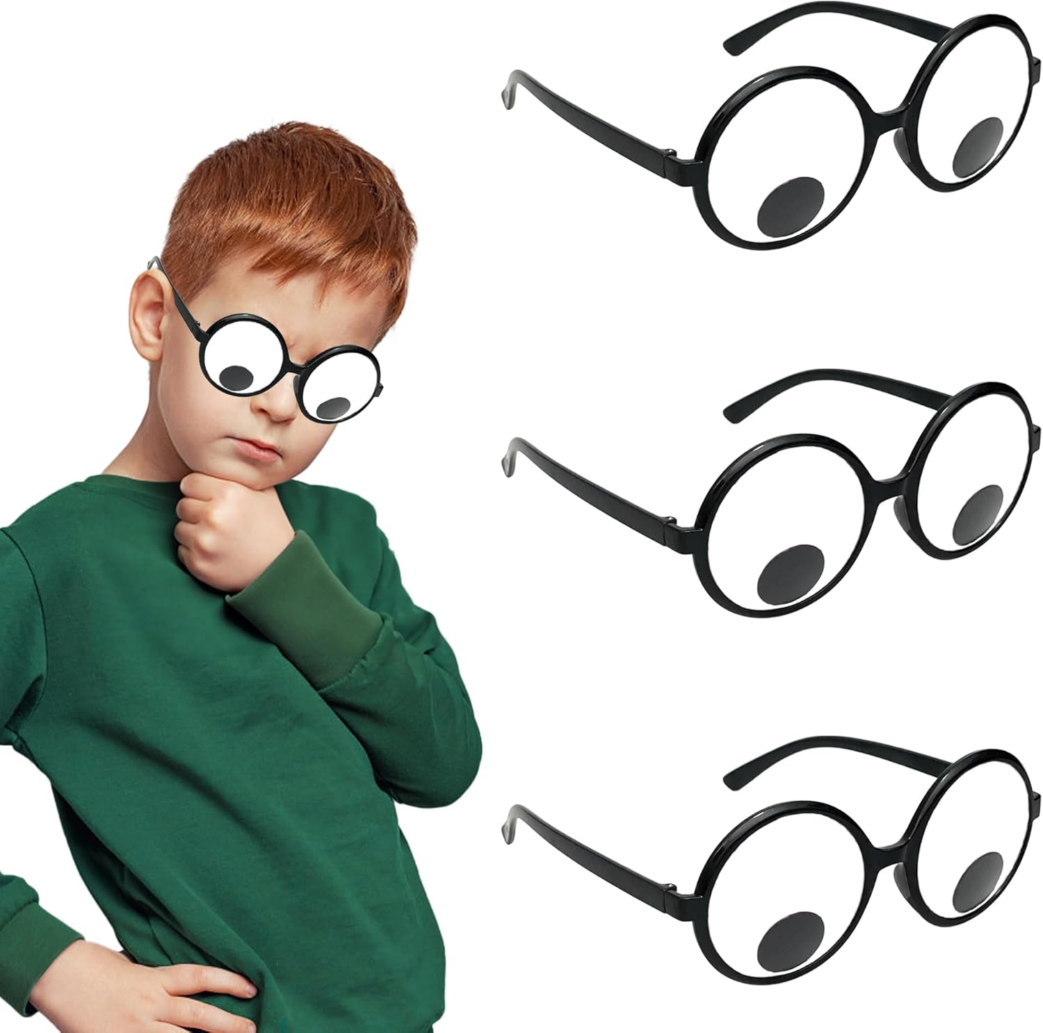 Googly Eyes Glasses, Funny Glasses Pranks Toy, Trinidad and Tobago