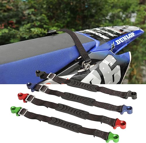 Vista 35 de PRO CAKEN Correa de rescate ajustable trasera para KX KXF KLX RMZ DRZ Dirtbikes Motocross Universal, verde