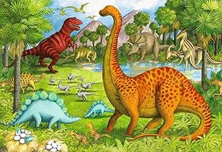 Ravensburger Dinosaur Pals 24 Piece Floor Jigsaw Puzzle for Kids - 05266 - Every Piece is Unique, Pieces Fit Together Perfectly
