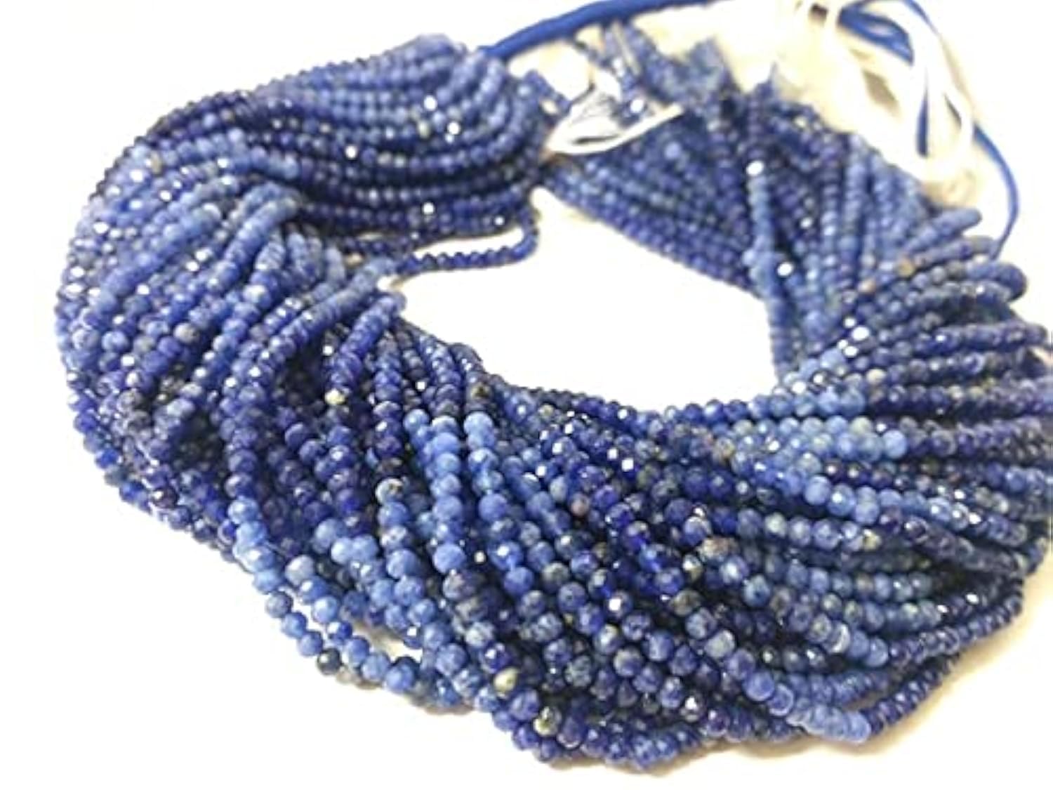 Perles Shodolite rondelles facettées 3-3.5mm pour création bijoux DIY