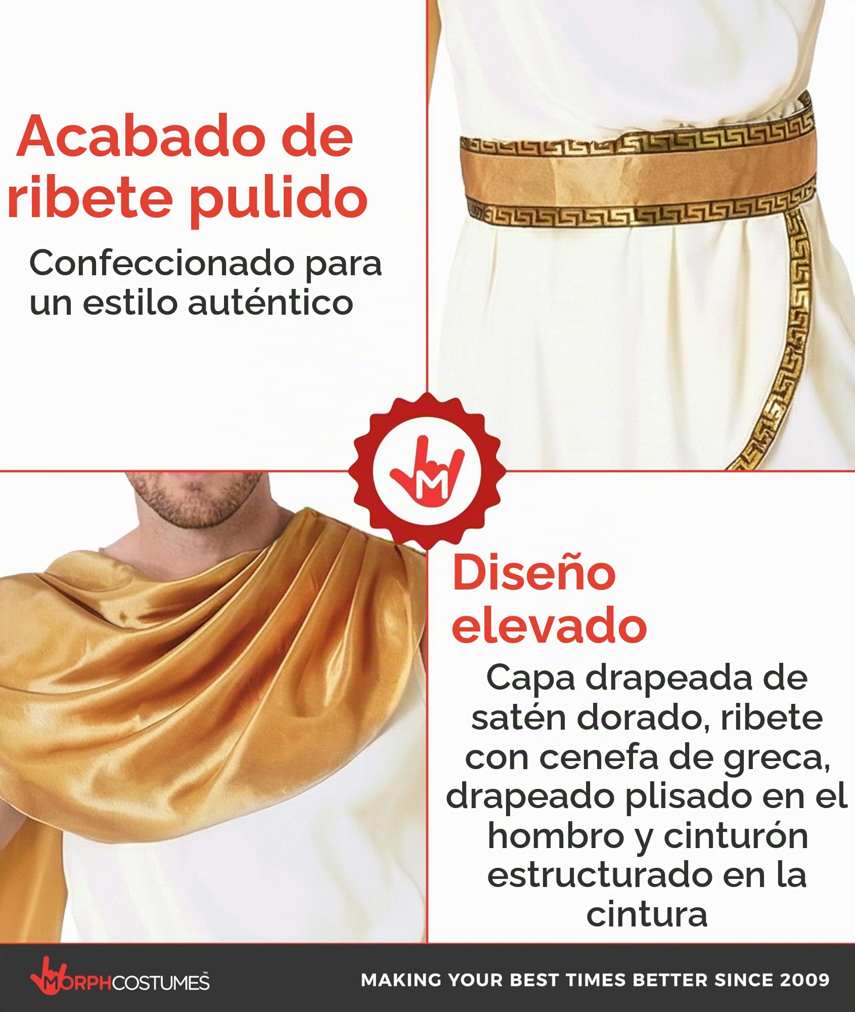 Morph Disfraz Romano Hombre, Disfraces Dios Griego, Disfraces Romanos, Traje de Griegos, Disfraz Carnaval y Halloween