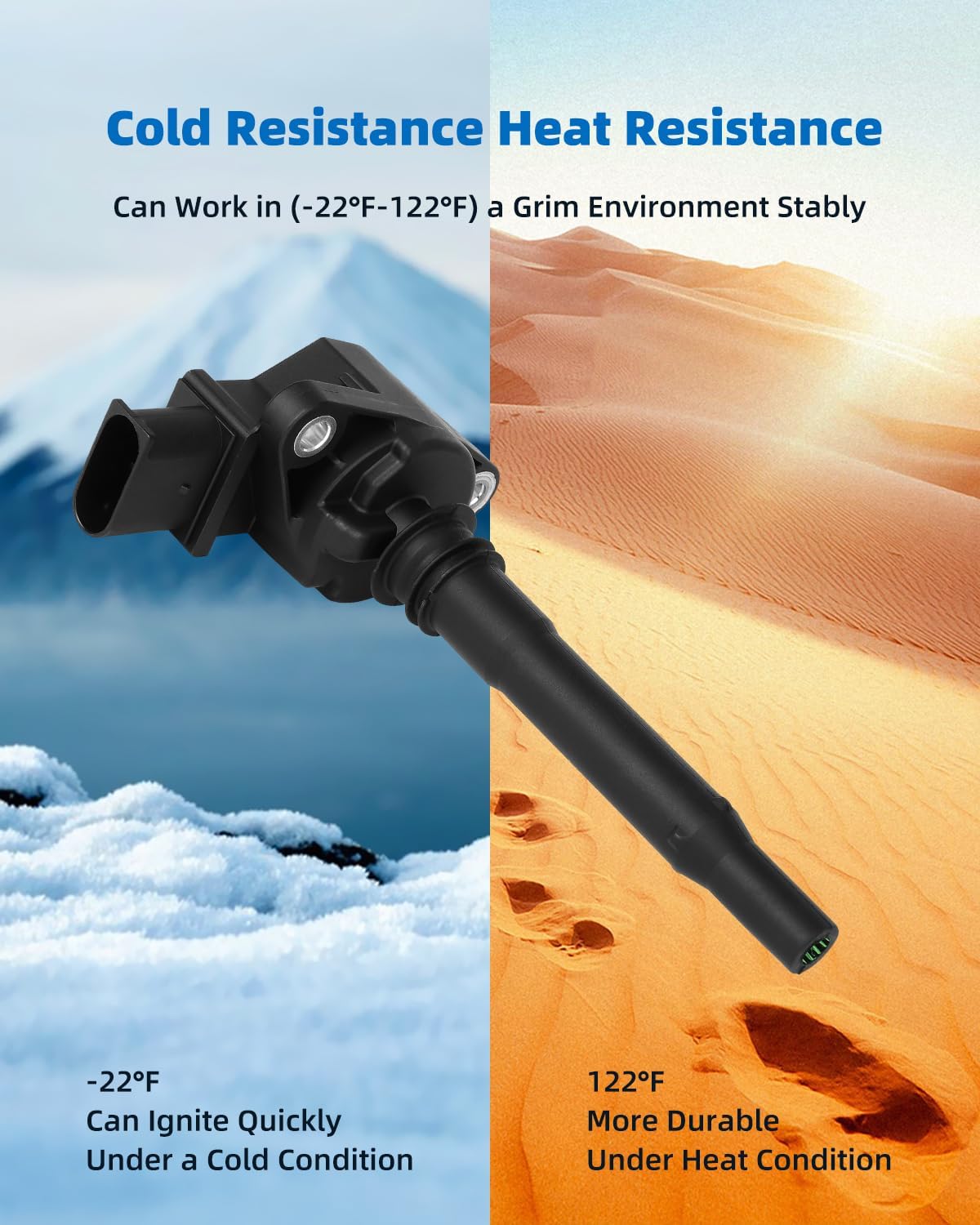 ECCPP ignition coils Pack of 1 UF609,coils packs,for Mercedes-Benz C63 CL63 CLK63 CLS63 E63 R63 S63 SL63 SLS ML63 AMG & More,6.0L 6.3LC1730,UF-609 A1569060600,UF609