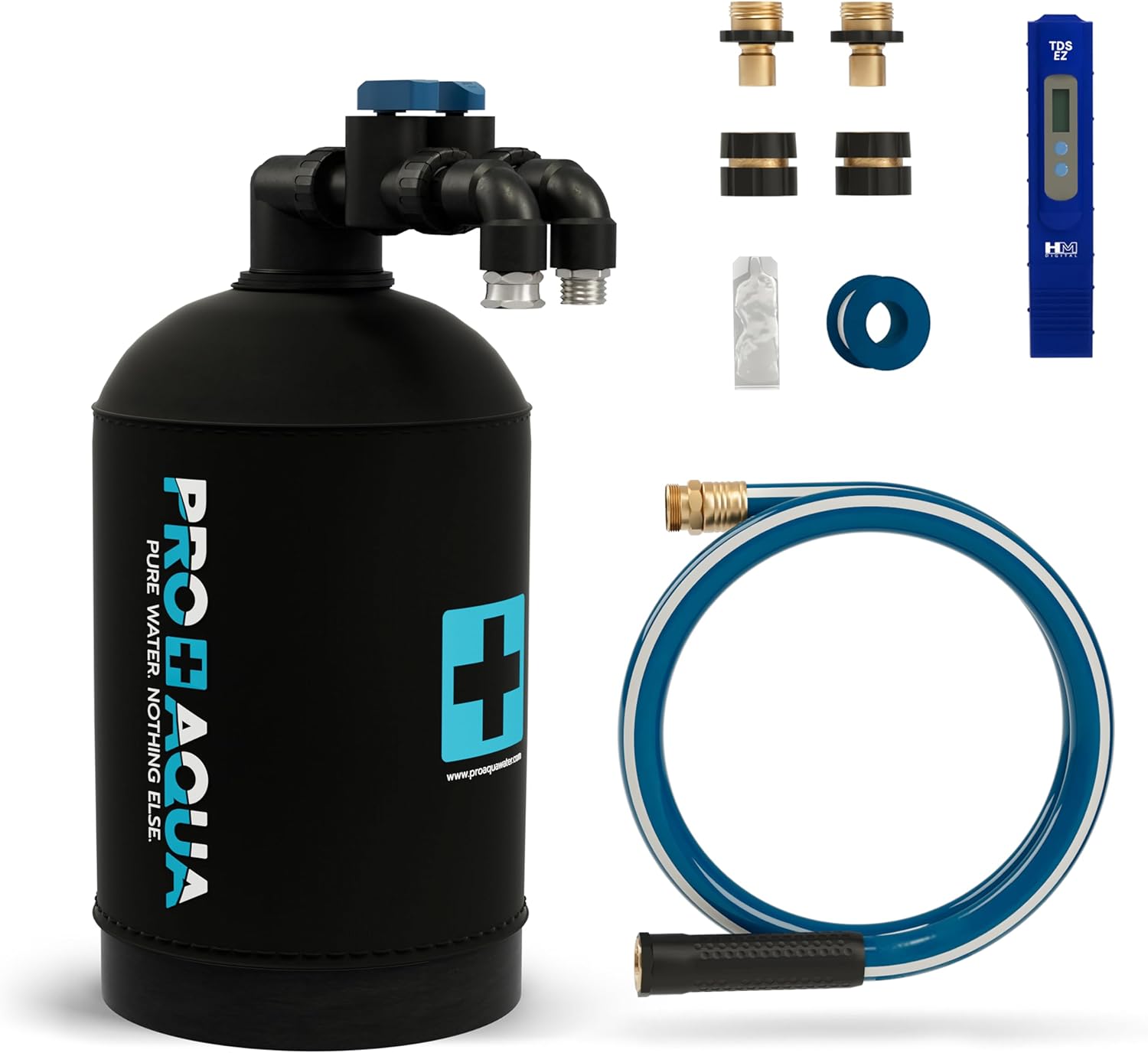 PRO+AQUA RinseMaster Pro | Portable Spotless 3,100 Gallon Deionizer Spot-Free System for Car & RV Wash, Auto Detailing, High Capacity Spotless Rinse for all Vehicles, Trailers, Motorcycles, Boats