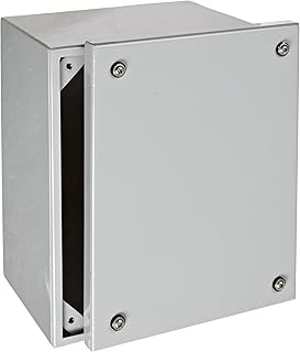 BUD Industries SNC-3750 Steel NEMA 4 Sheet Metal Box with Lift-Off Screw Cover 9.84