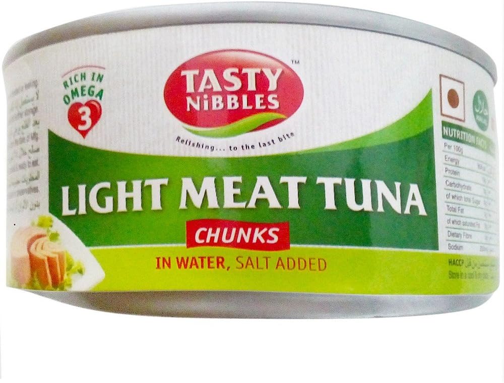 Tasty Nibbles Tuna Chunks - in Brine, 185g Can