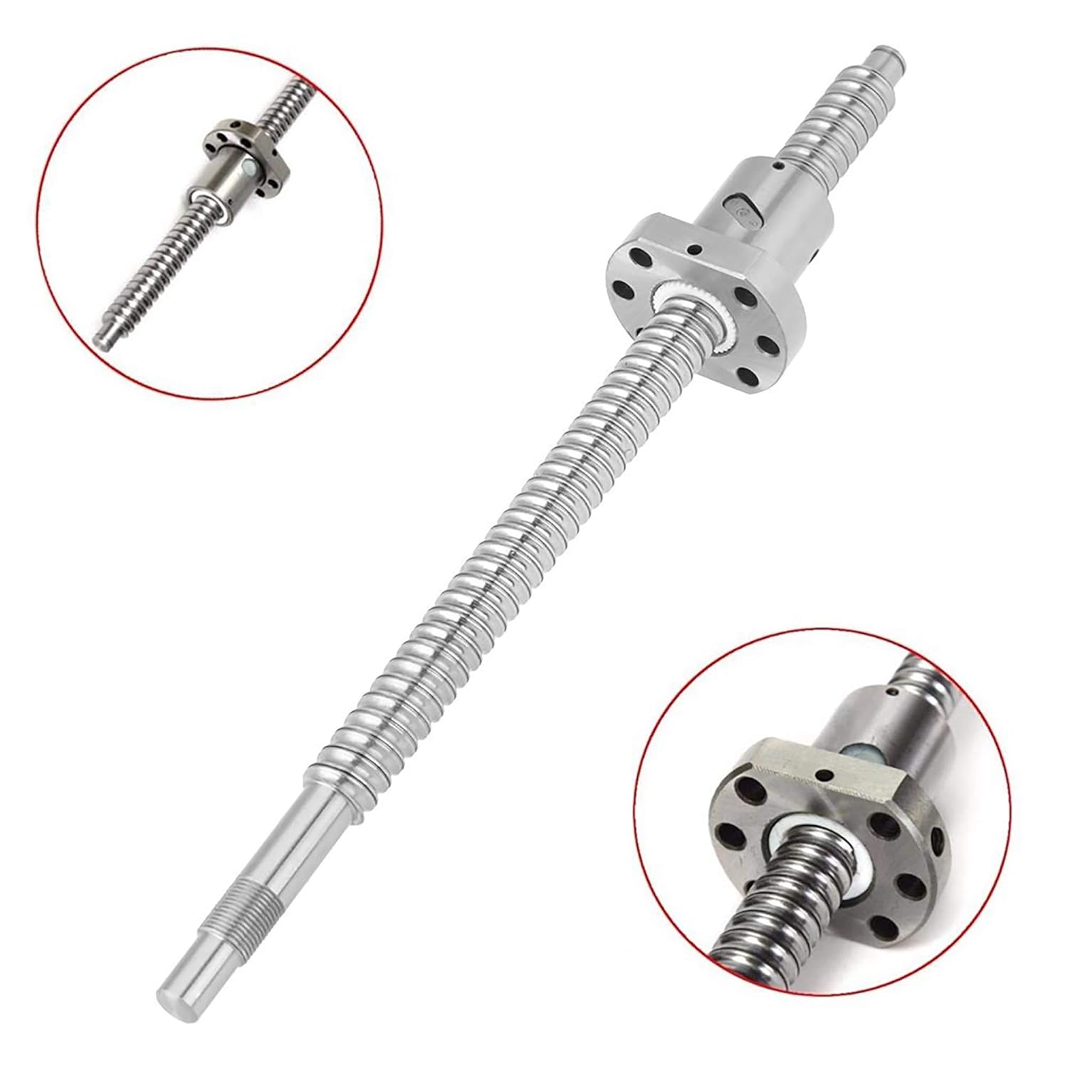 Ball Screw SFU1605 RM1605-250mm 16mm with Ball Nut L250mm/9.84inch End Machining Anti-Backlash CNC Par