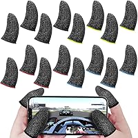 Vista 1 de maxin 40 fundas para dedos para videojuegos, protector de pulgar para jugadoresPUBG, reglas de supervivencia, Knives Out Mobile Game Controller