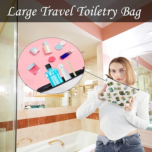 Miniatura 3 de LEVLO Pickle Bundle Gift Pickle Bachelorette Pickle Lover Bolsa impermeable con cremallera Pickle Queen para mujeres y niñas BFF, Pickle