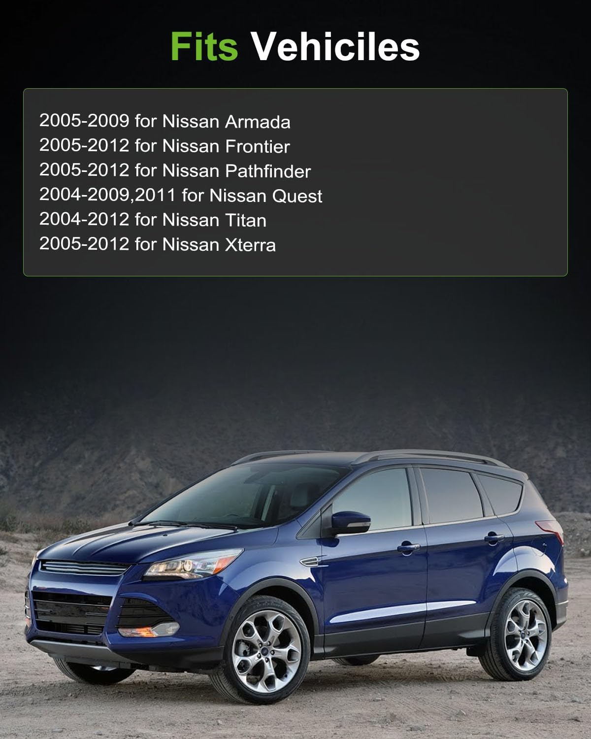 SCITOO Air Conditioning Heater HVAC Blower Motor Resistor Regulator for 2005-2009 for Nissan Armada,2005-2012 for Nissan Frontier, for Pathfinder,for Quest,for Titan,for Xterra,OE-27151 ZT00A Resistor