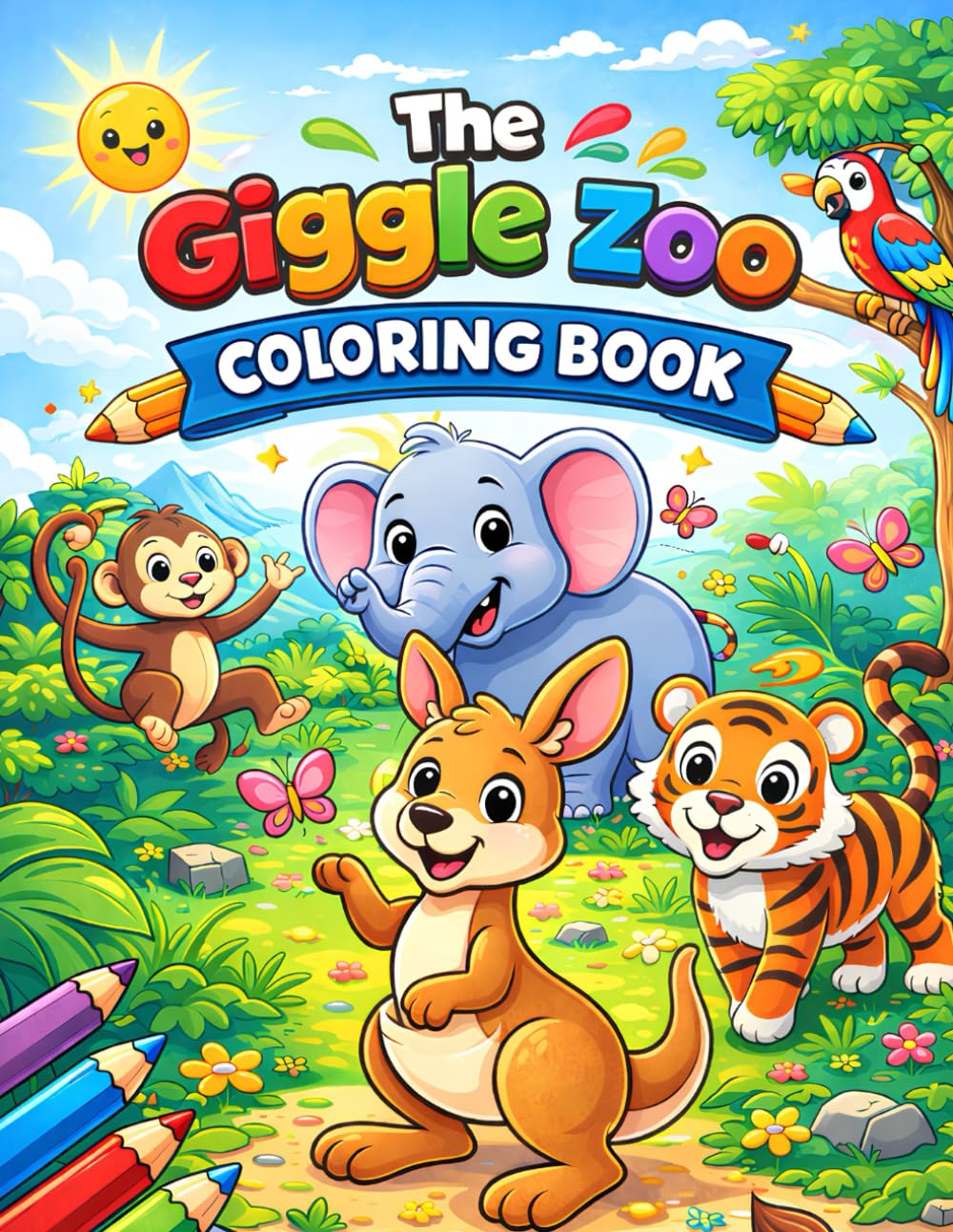 The Giggle Zoo Coloring Book: Where Every Animal Makes You LOL!