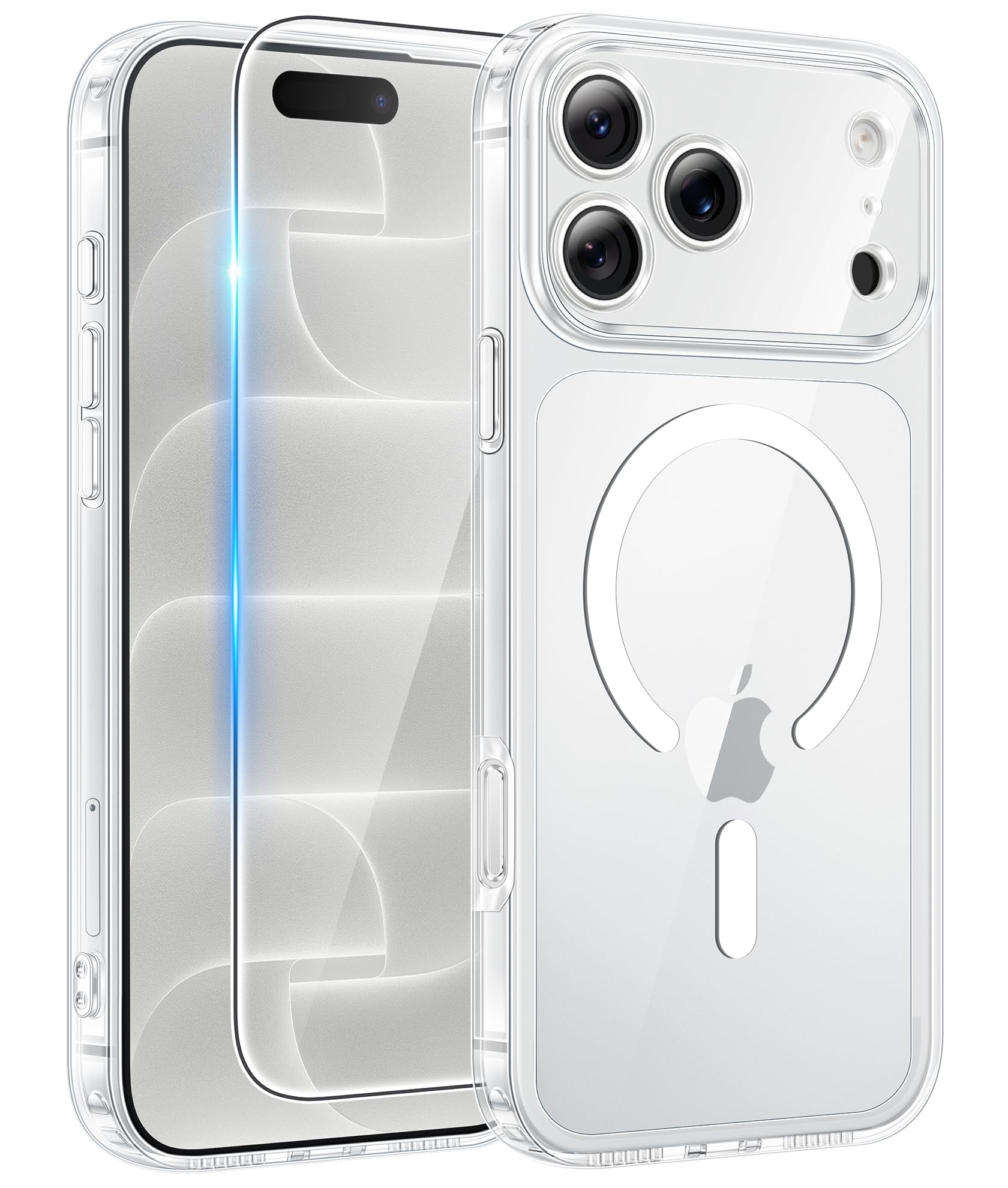 FNTCASE for iPhone 18 Pro Max Case/iPhone 17 Pro Max Case, Screen Protector