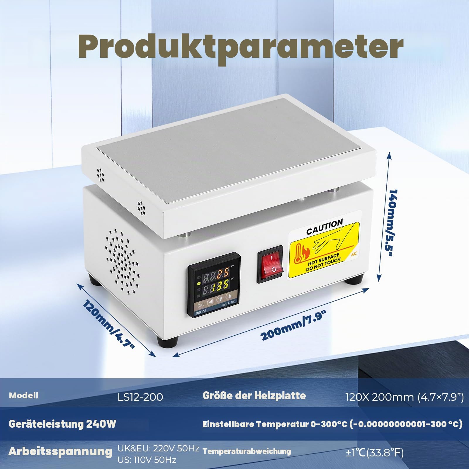 Hanchen Cellophan-Verpackungsmaschine manuelle Überwicklungsmaschine Desktop-Heizungs-Siegelmaschine für BOPP-Parfüm, Kosmetik, Poker-Box, PVC-Heißsiegelfolie(120×200mm)