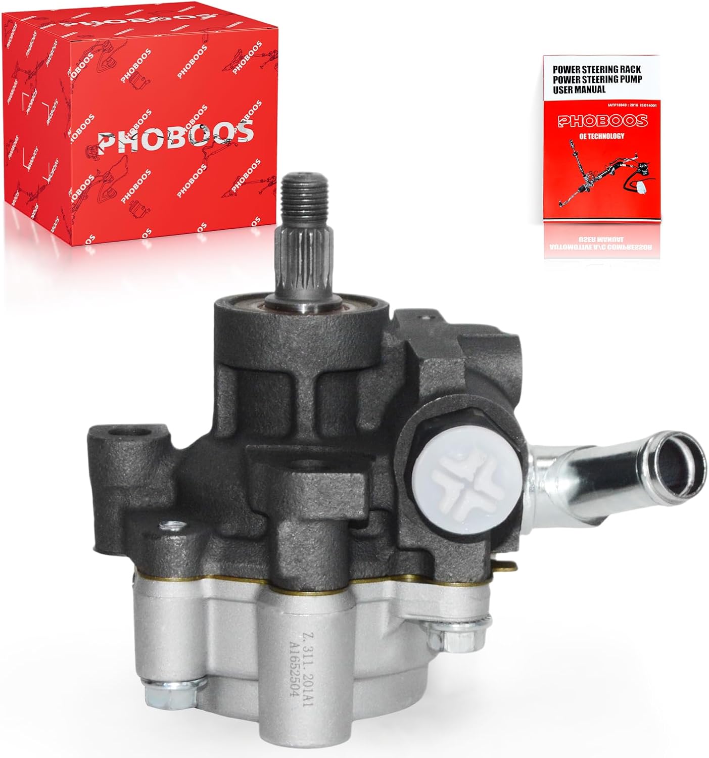 PHOBOOS Power Steering Pump Compatible with Toyota Highlander 2001-2003 & Lexus RX300 1999-2003, V6 3.0L, Ref. 21-5258