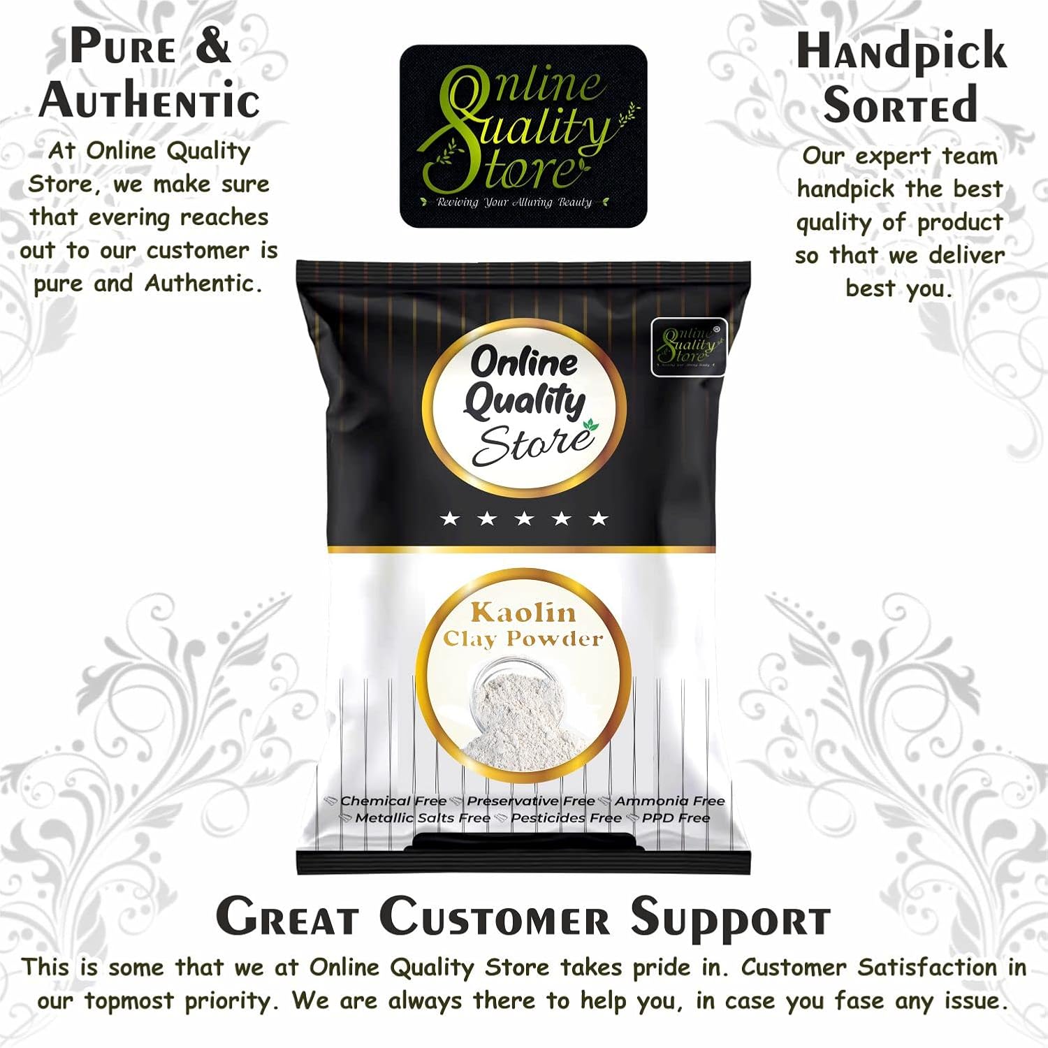 Online Quality Store natural Kaolin Clay Powder |China clay - For Acne, Blackheads |Face Masks |kaolin clay powder for face organic |Kaolin Powder for Skin |china clay powder |face care products,100g 9 71UPUQ0aGmL. SL1500