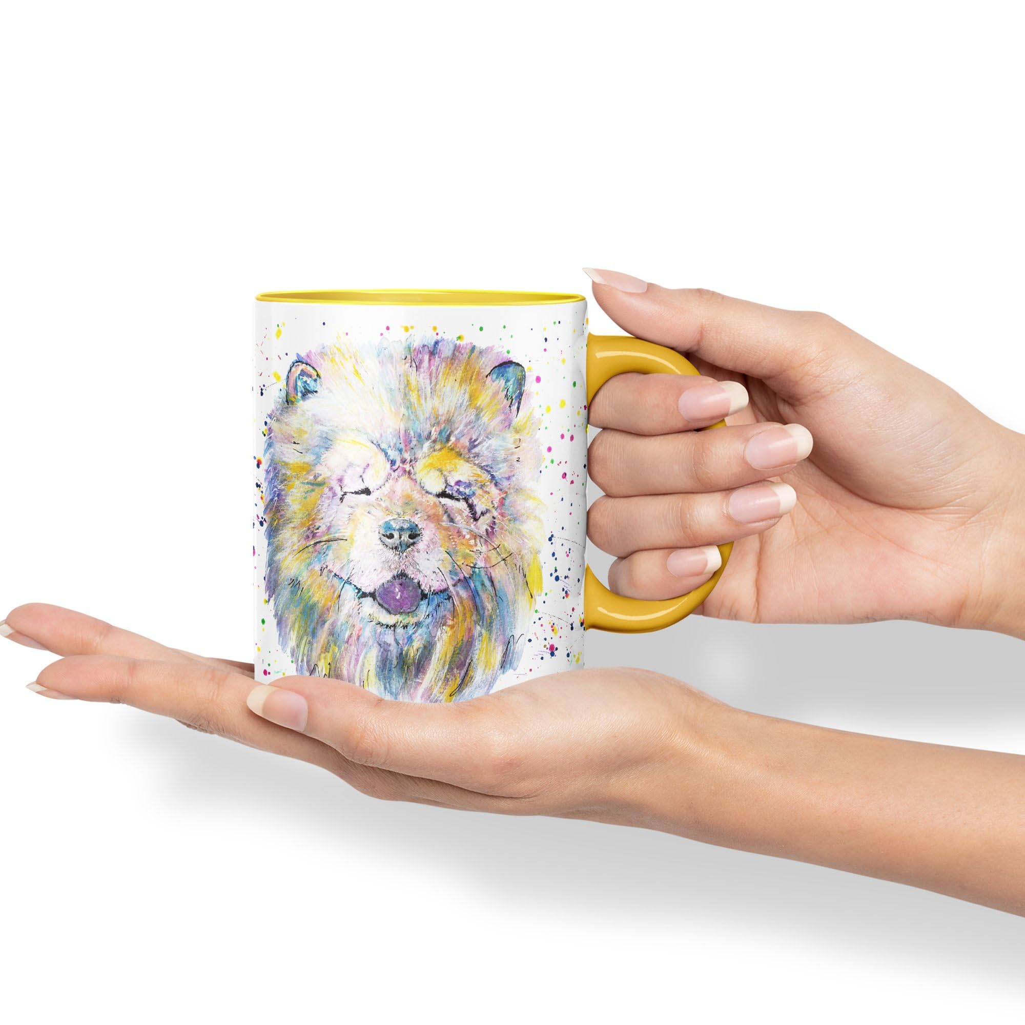 Vixar Shar Pei - Tazza colorata con cane cinese con motivo a