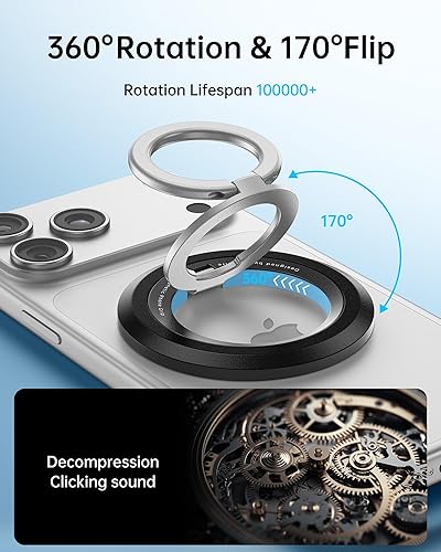 Miniatura 3 de SYNCWIRE para MagSafe Agarre para Teléfono, Rotación 360° Agarre Magnético para Teléfono Celular Soporte de Anillo Magnético Atril Soporte de Anillo