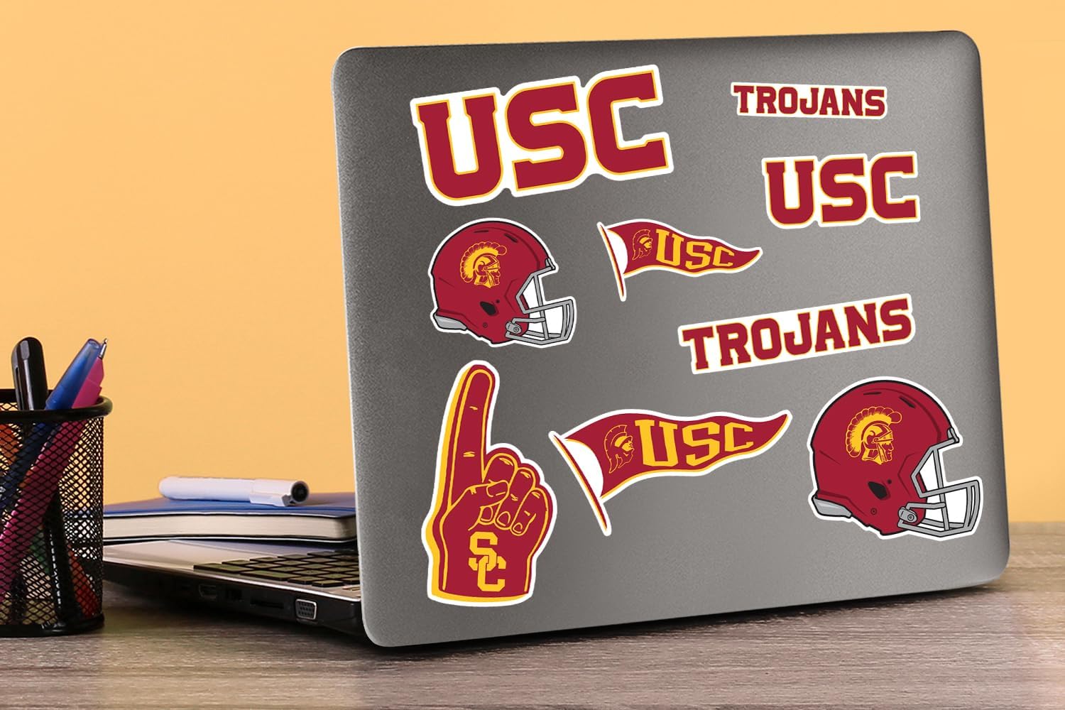 University of Southern California USC 50ct Premium Spirit Collection Vinyl Sticker Pack for Laptop Water Bottle Tablet Scrapbooking Skateboard Indoor Outdoor Decals - Image 3