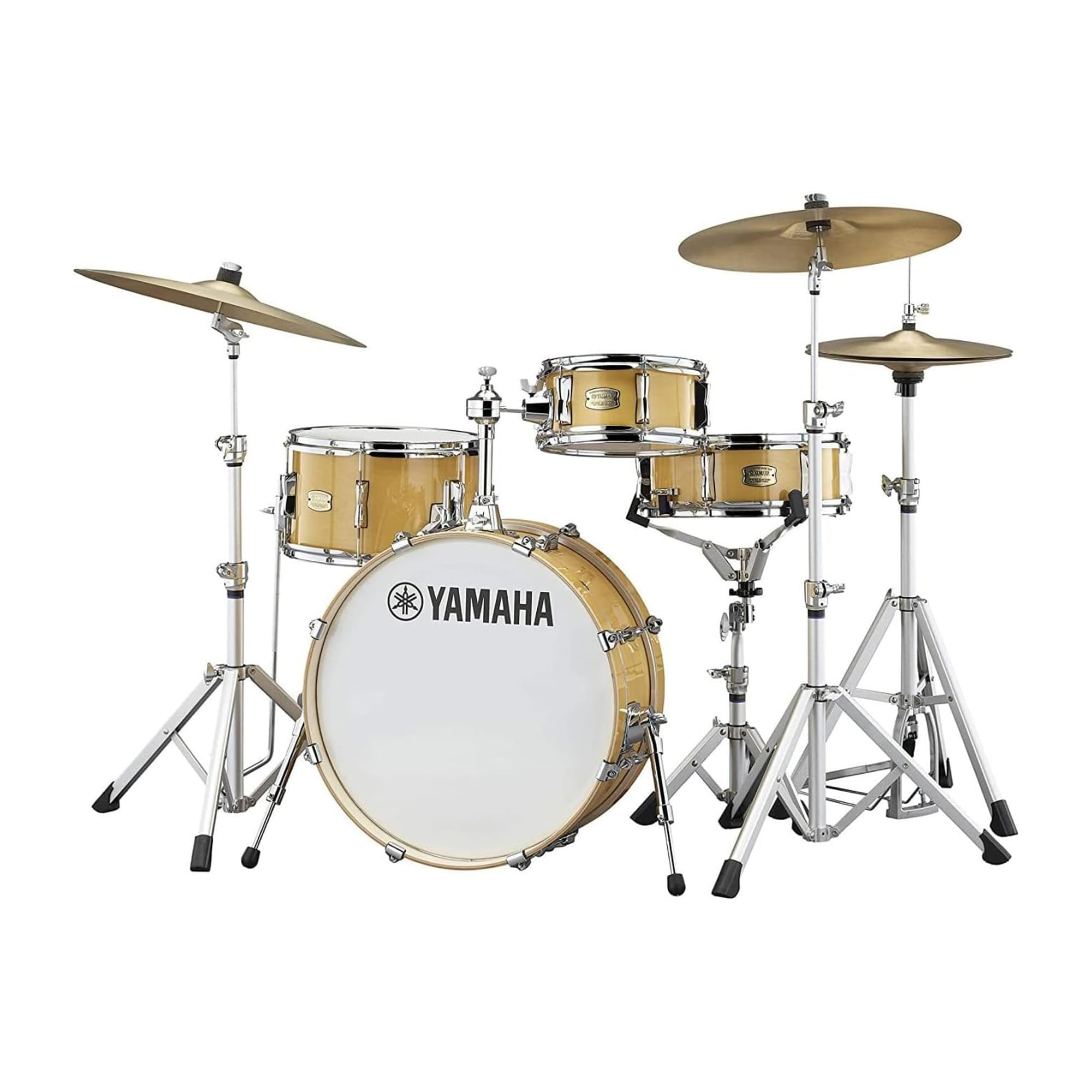 Amazon.com: Yamaha Stage Custom Hip - Natural Wood One-Box 4PC