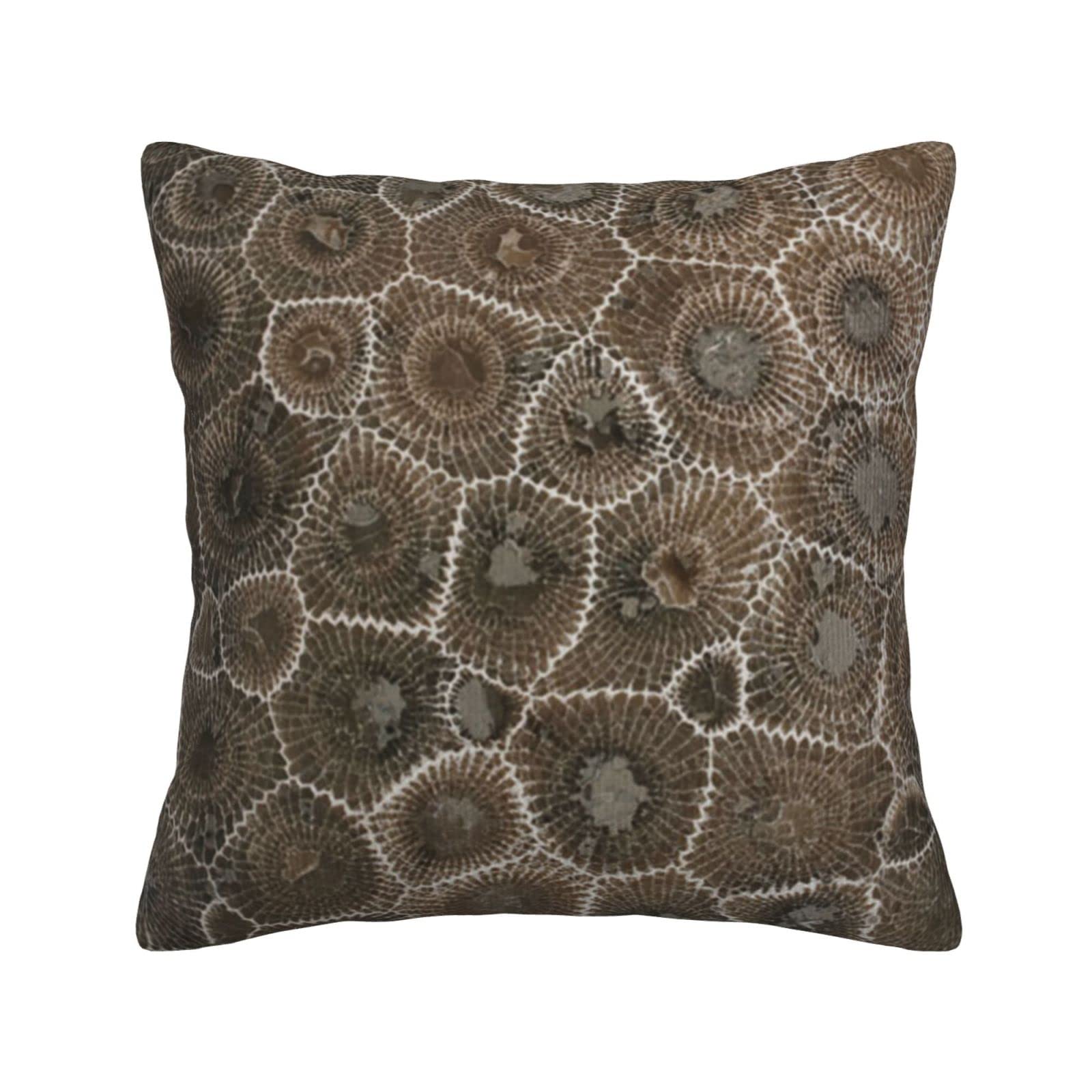 Housse de coussin de qualité supérieure velours côtelé effet pierre