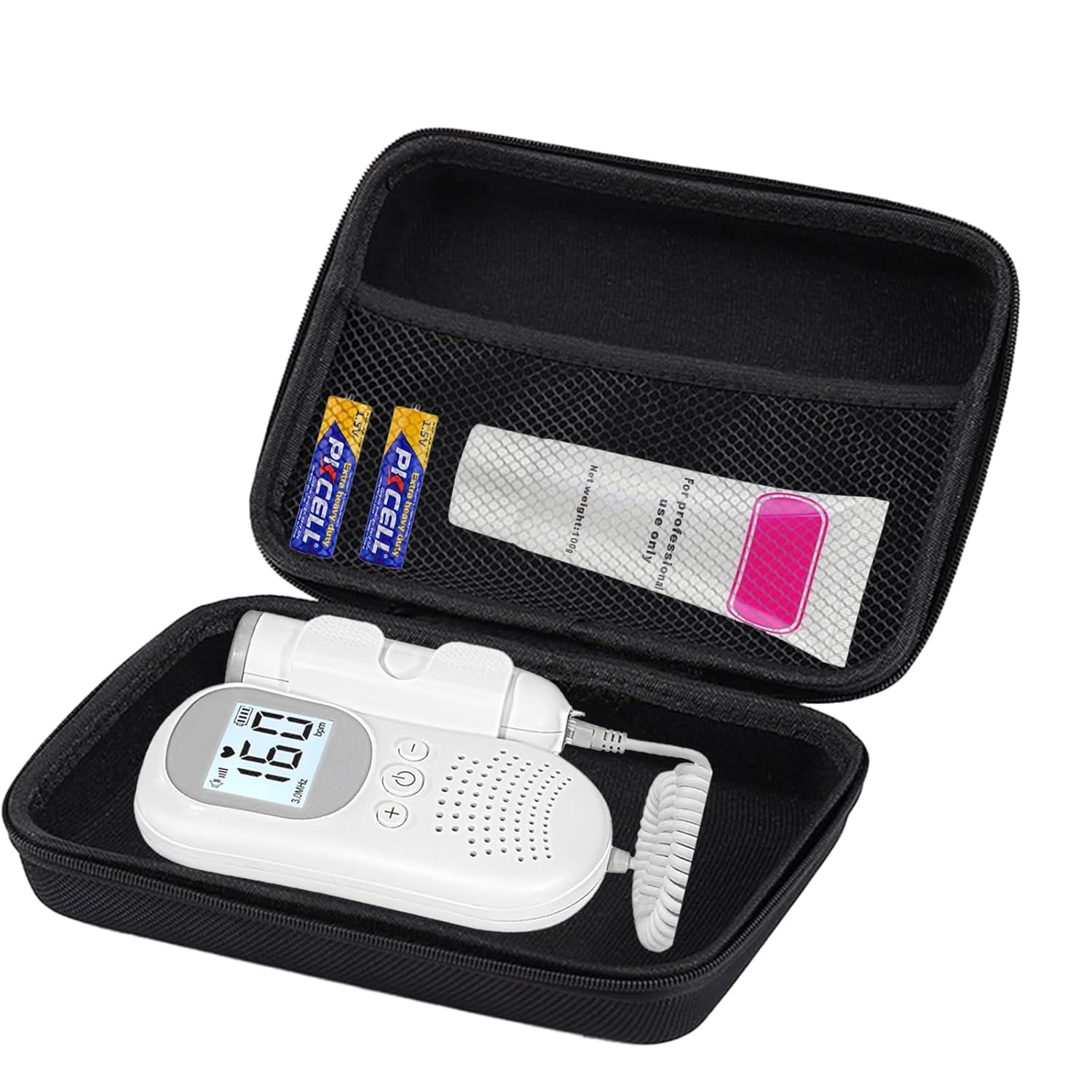 Fetal Heartbeat Doppler Pregnancy Accessories Portable Baby Monitor Heartbeat Bag Easy to Use at Home-A32(Without Bag)