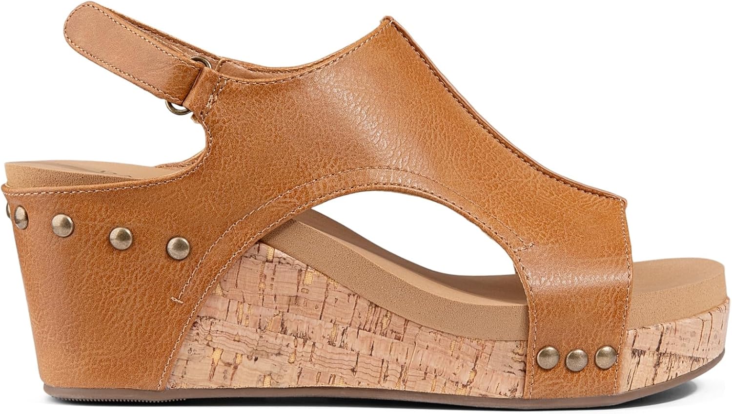 PARTY Women's Wedge Sandals With Buckle Ankle Strap for Dressy Summer - Image 6