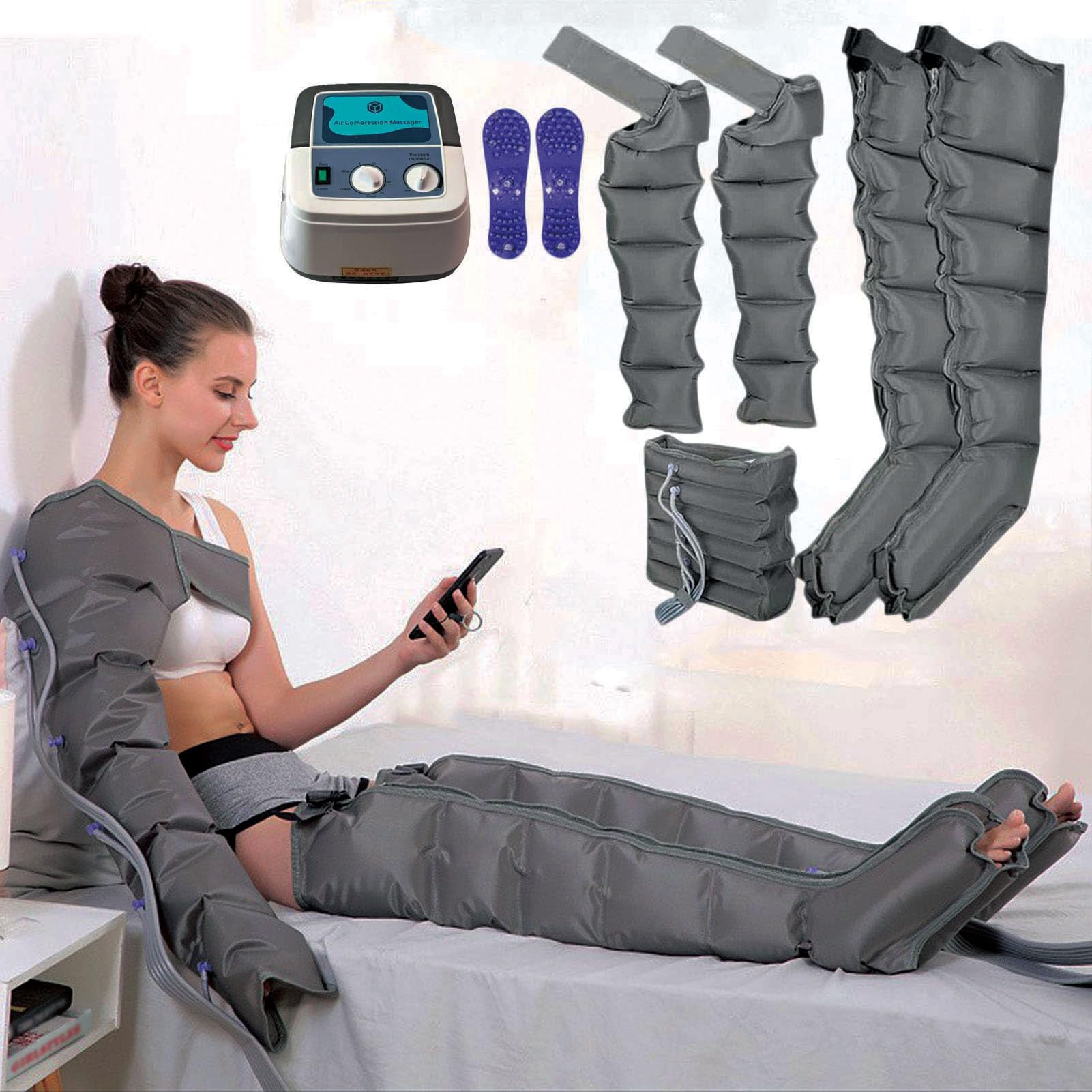 Pressoterapia Gambe︱Massaggiatore Gambe Linfodrenante︱ Pressoterapia Linfodrenaggio Cellulite︱ Macchina per Pressoterapia a Casa︱ Linfodrenaggio Gambe︱ Massaggio Gambe