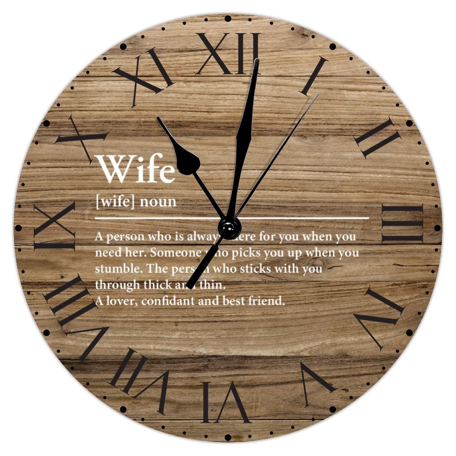 Horloge murale PVC anti tic-tac résout les bruits nocturnes avec mécanisme silencieux