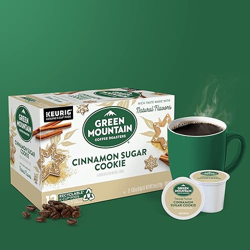 Miniatura 8 de Green Mountain Coffee Selecciones Estacionales de Café Galleta de Canela y Azúcar por Servicio Keurig K-Cup Pods Café Tueste Claro 12 unidades