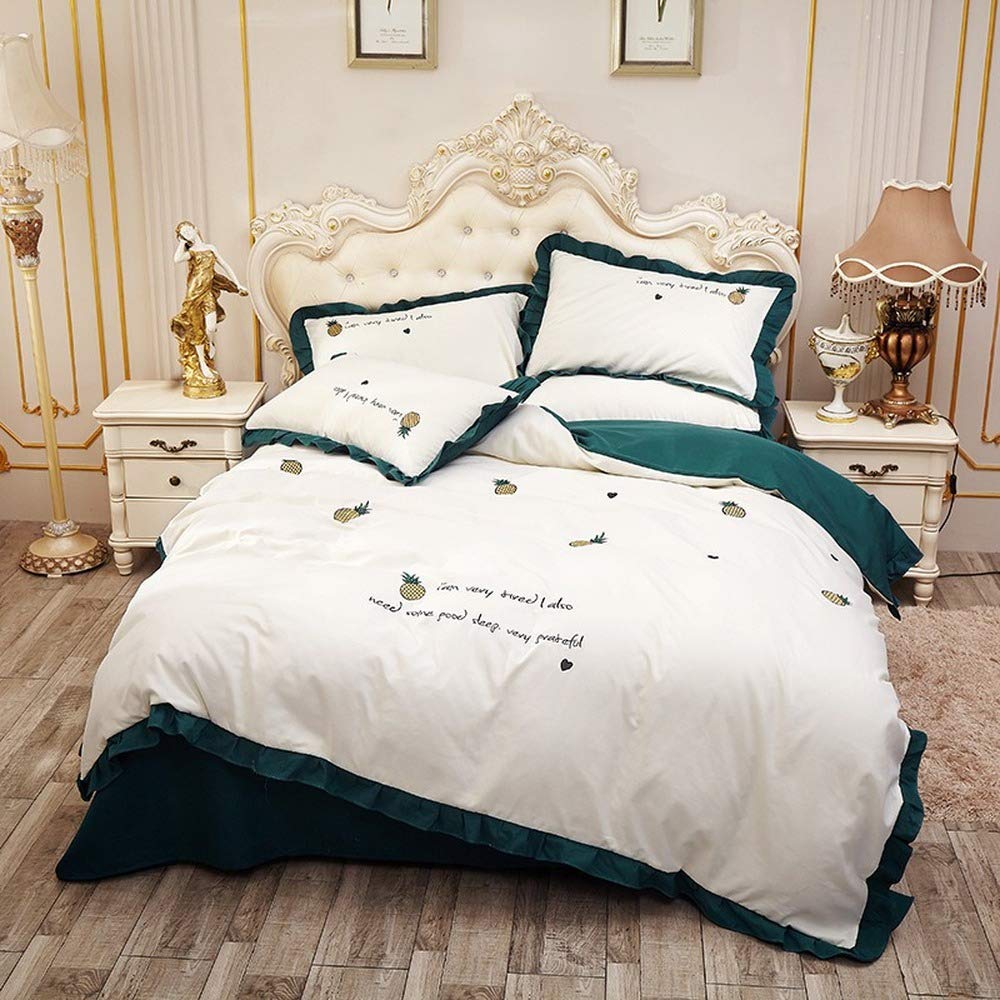 Parure de lit 220 x 240 cm avec housse de couette drap YR03