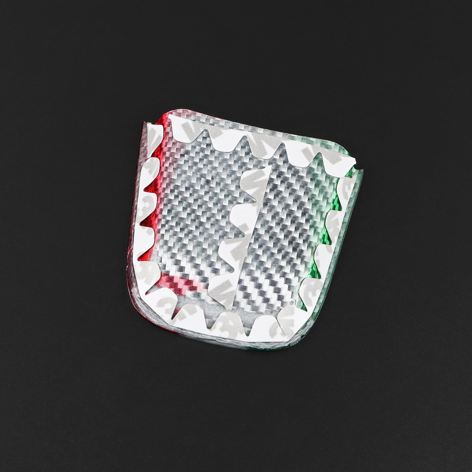 KUNGKIC Accesorios para FIAT 500 Abarth 595 2020 2021 2022 2023 2024 Real Fibra de Carbono Duro Coche Volante Cubierta de Barbilla Panel del Volante Adhesivo Interior Accesorios, Regalo, Color