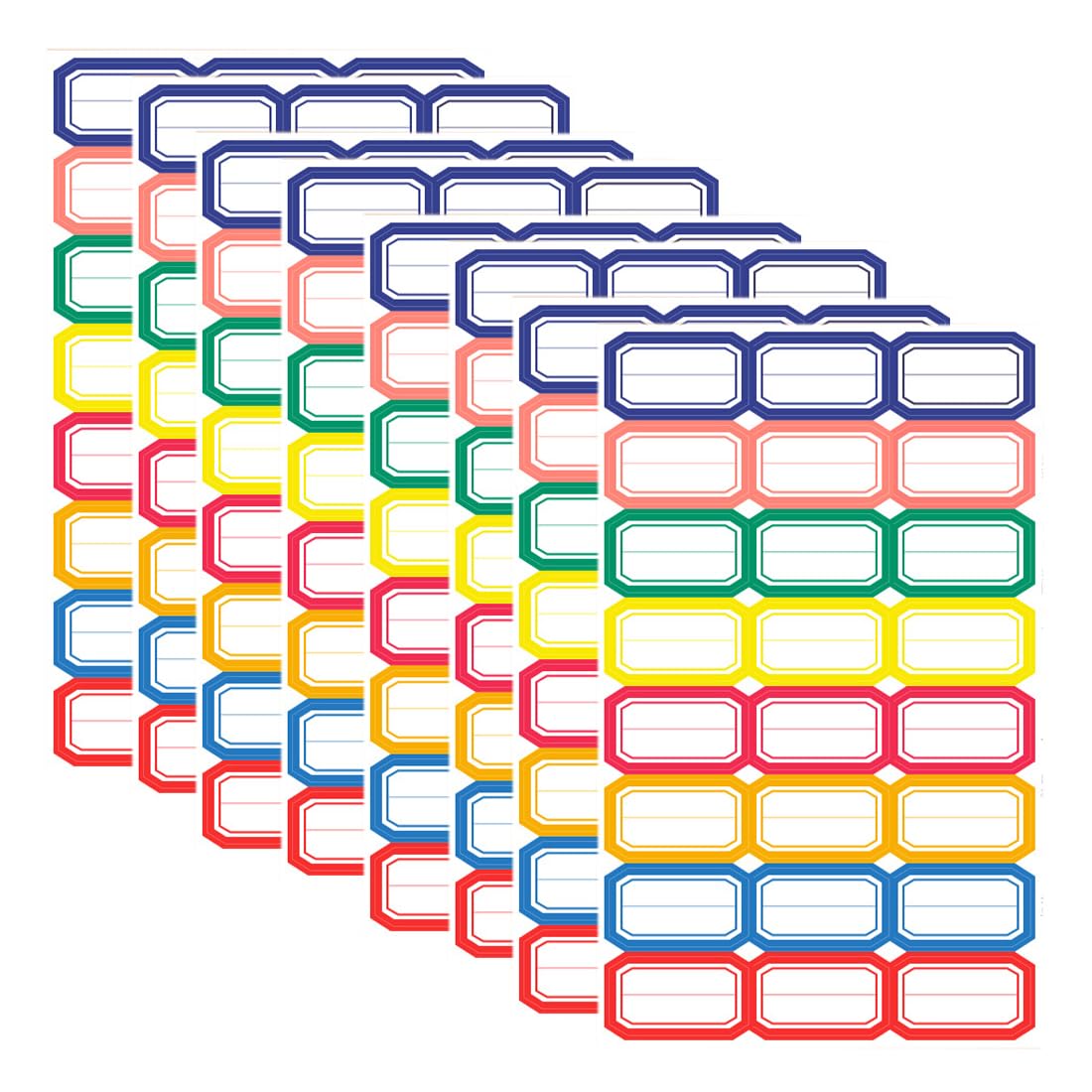 SULIUDAJI 8Pc Etiquetas Adhesivas De Colores, Etiquetas Escolares,Libros Nombre Pegatinas para Lapices
