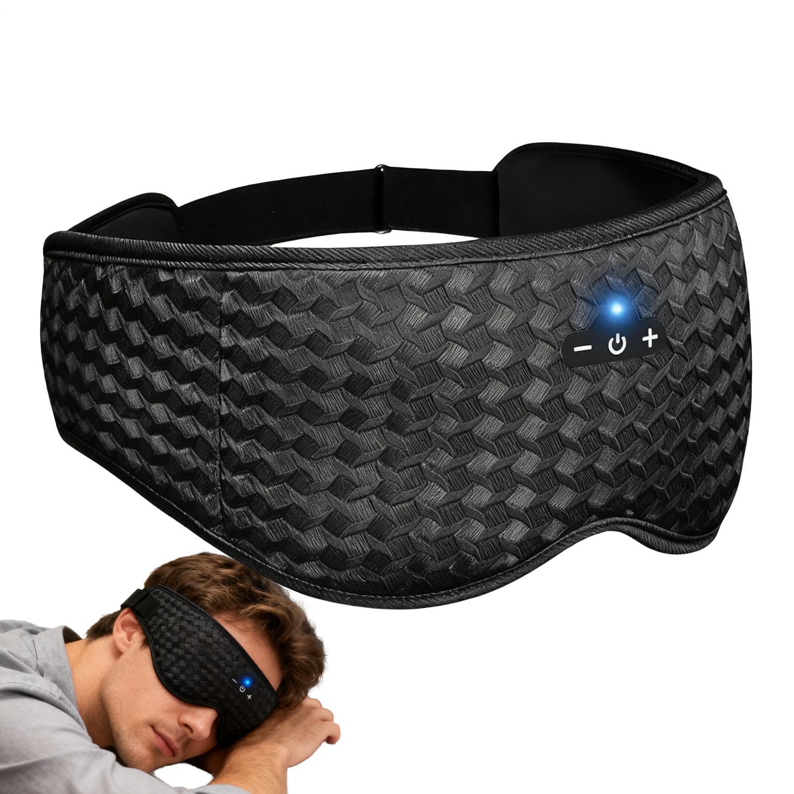 Antifaz para dormir 3D, diadema de malla transpirable con hebilla ajustable