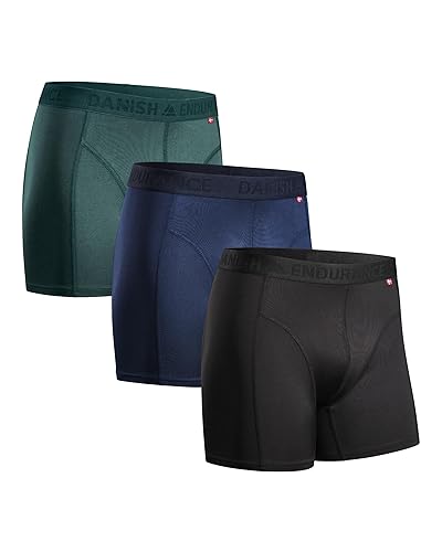 Danish Endurance Men's Sports Trunks 3-Pack Extra Long Ropa Interior de Hombres Hombre (Pack de 3) - Chollo en Moda